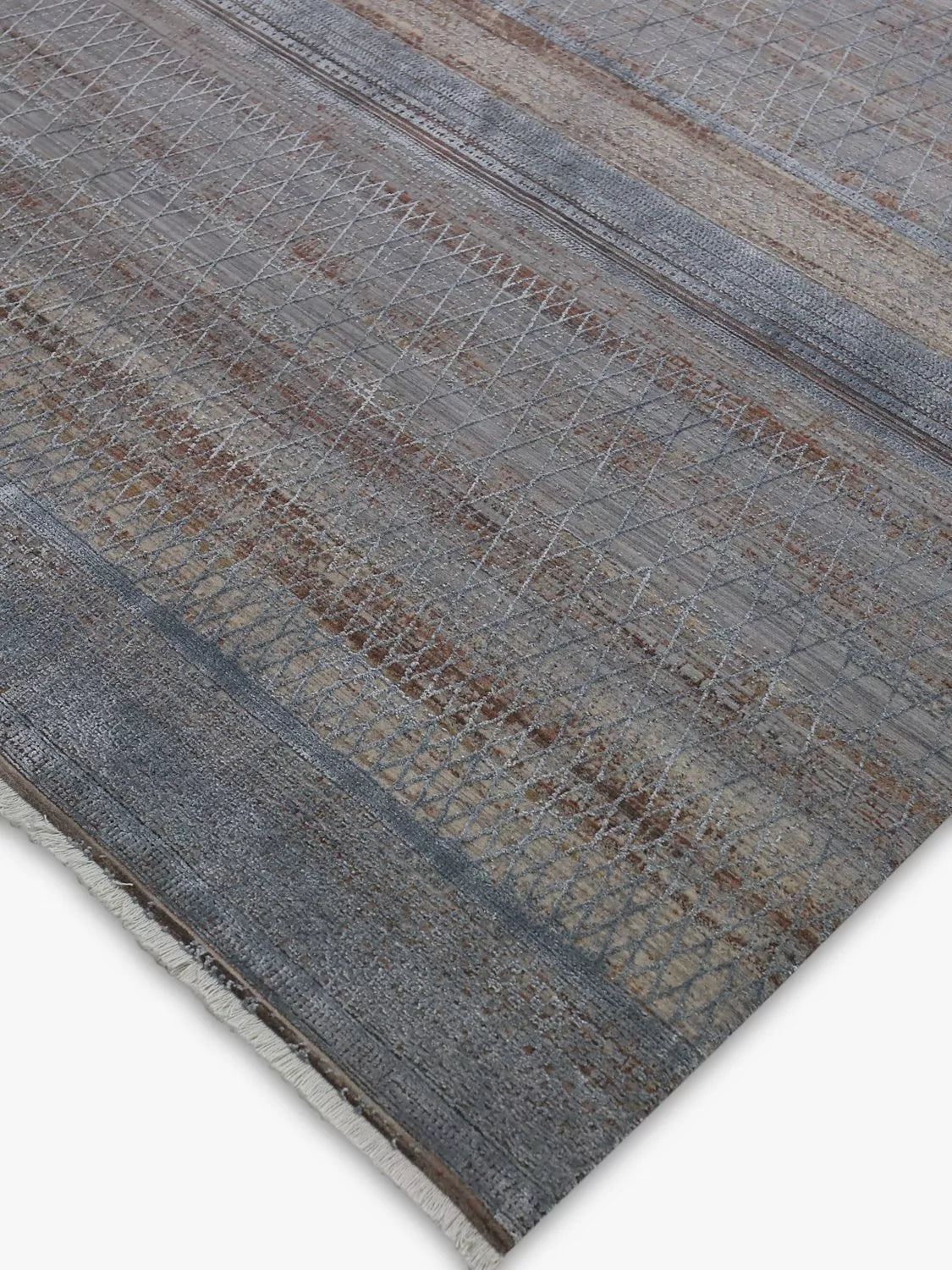 John Lewis Kargi metallic stripe rug 180x120cm (British brand)