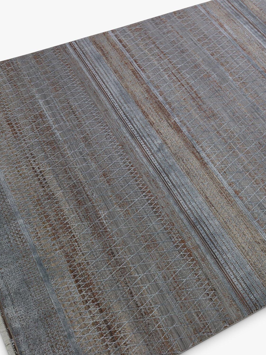 Tapis à rayures métalliques John Lewis Kargi 180x120cm (marque britannique)