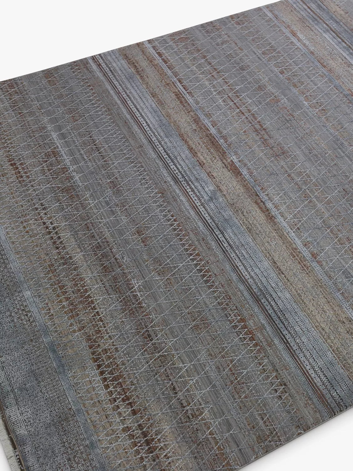 John Lewis Kargi metallic stripe rug 180x120cm (British brand)