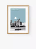 EAST END PRINTS framed print Liverpool cityscape 25x30cm - British product