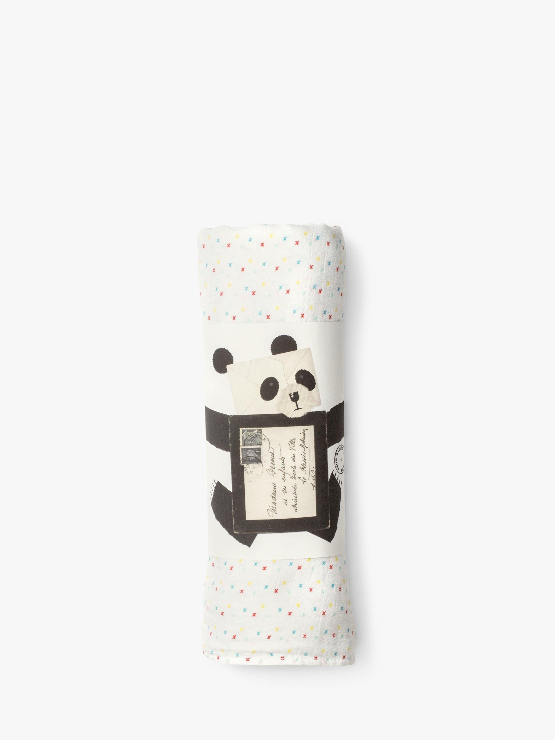 From Babies with Love organic swaddling shawl First Kisses 120cm (British brand)