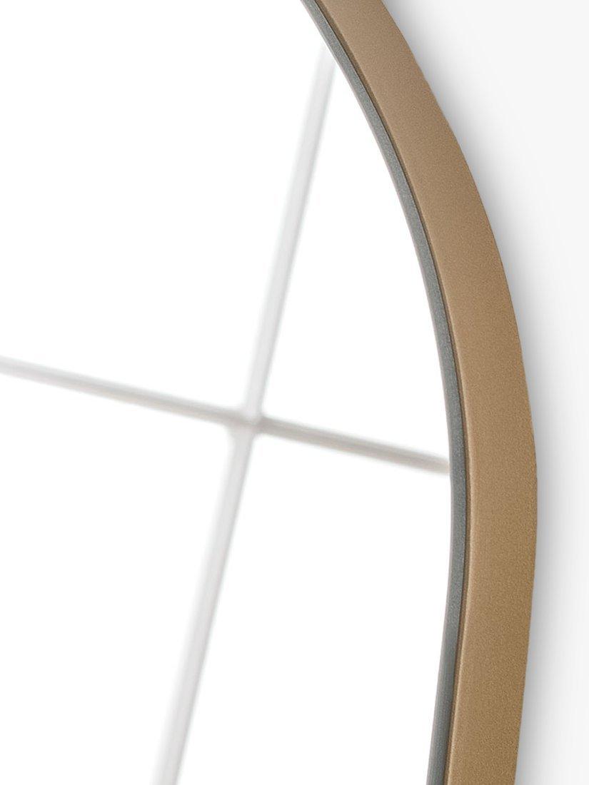 Yearn arched wood frame leaner mirror, imported from the UK
