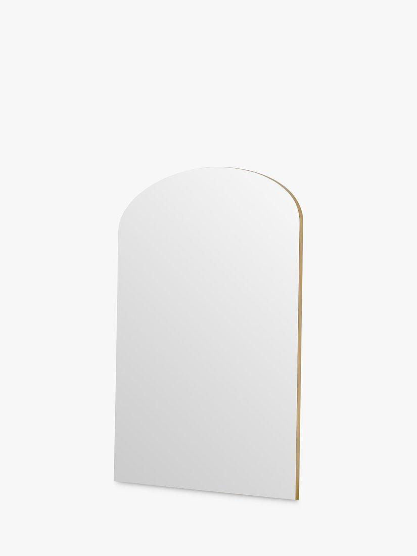 Yearn arched wood frame leaner mirror, imported from the UK