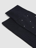 Reiss Graham ribbed spot cotton blend socks pack of 2, UK version