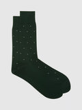 Reiss Mario Polka Dot Print Cotton Blend Socks
