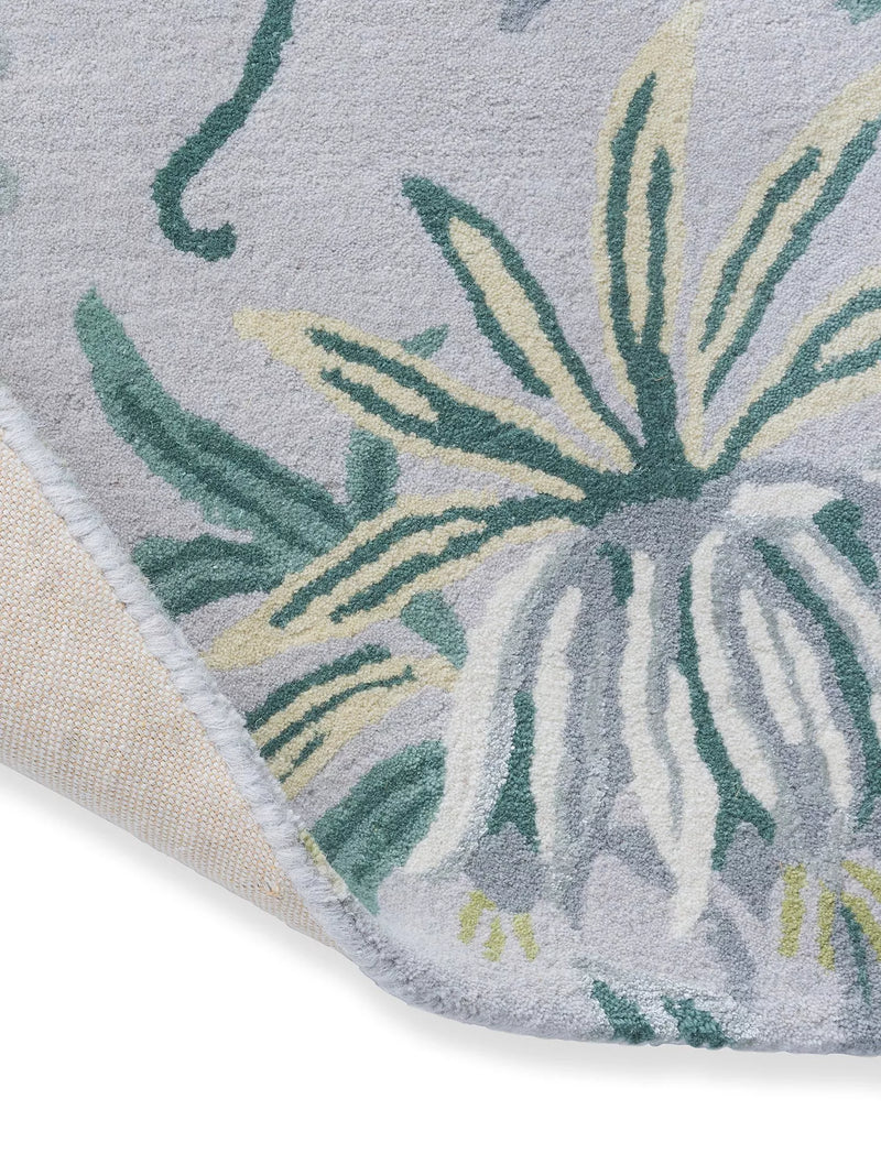 Laura Ashley Parterre floral rug light green (British brand)