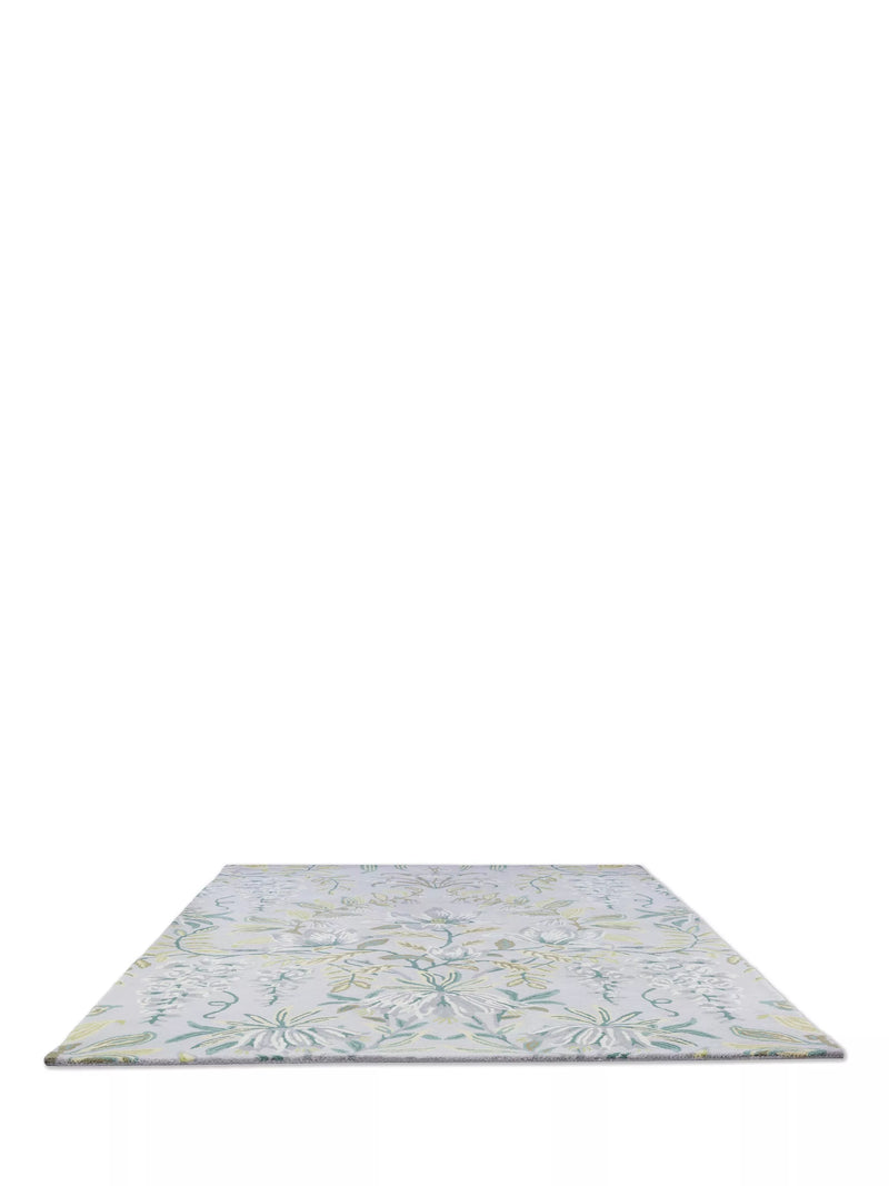 Laura Ashley Parterre floral rug light green (British brand)