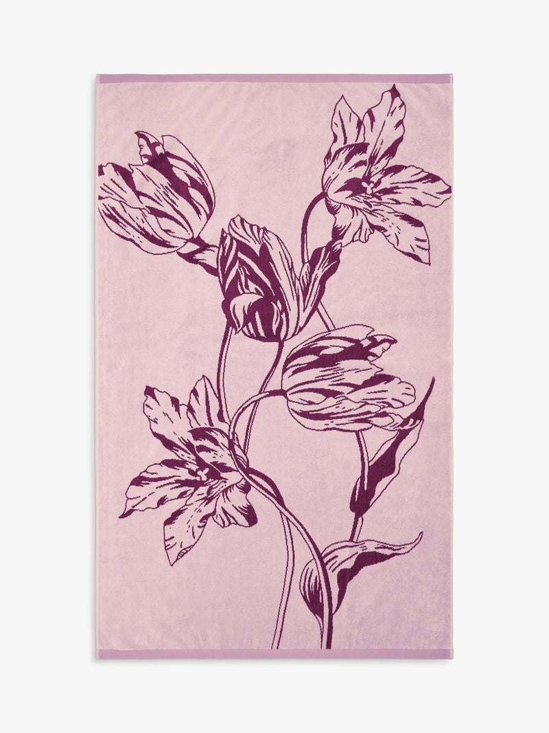 Ted Baker cotton towel tulip L90 x W50cm, imported from the UK
