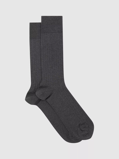John Lewis Reiss Fela Cotton Blend Ribbed Socks- Buy online at McGrocer