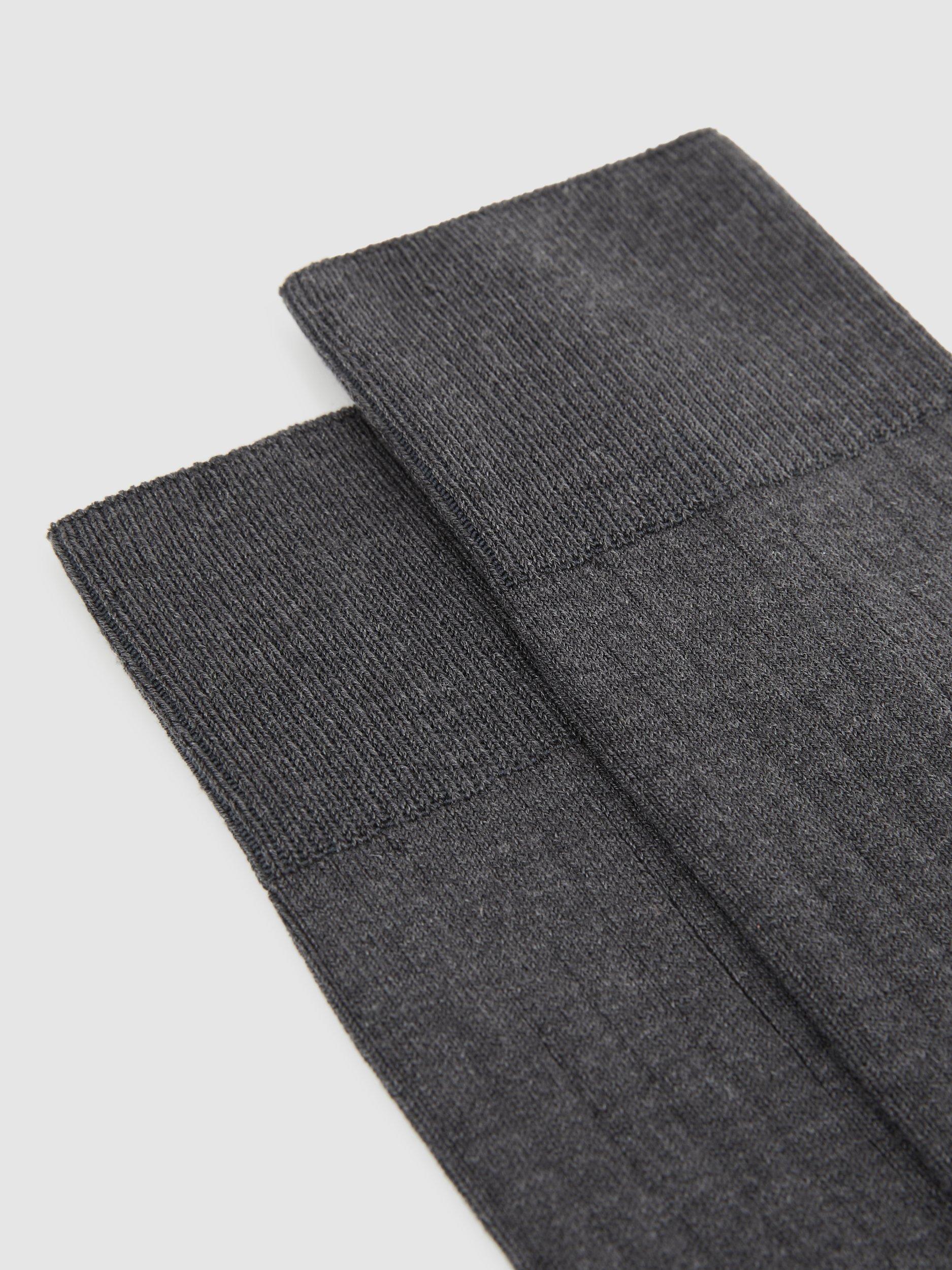 Reiss Fela cotton blend ribbed socks - British product