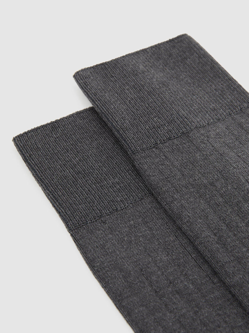 Reiss Fela cotton blend ribbed socks - British product