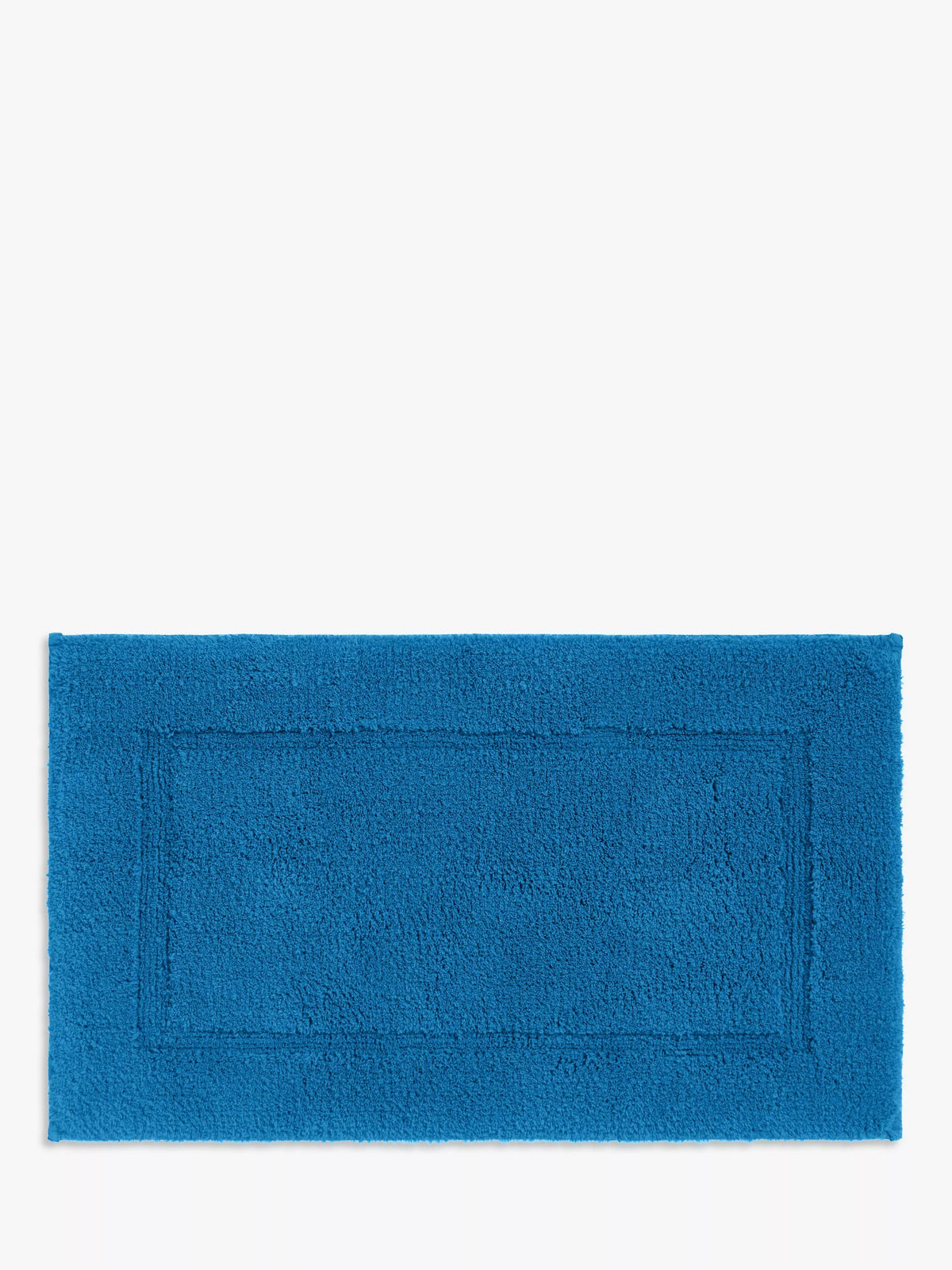 John Lewis Micro-Fresh Deep Pile Bath Mat, Ultra Marine, Medium (L50 x W80cm)