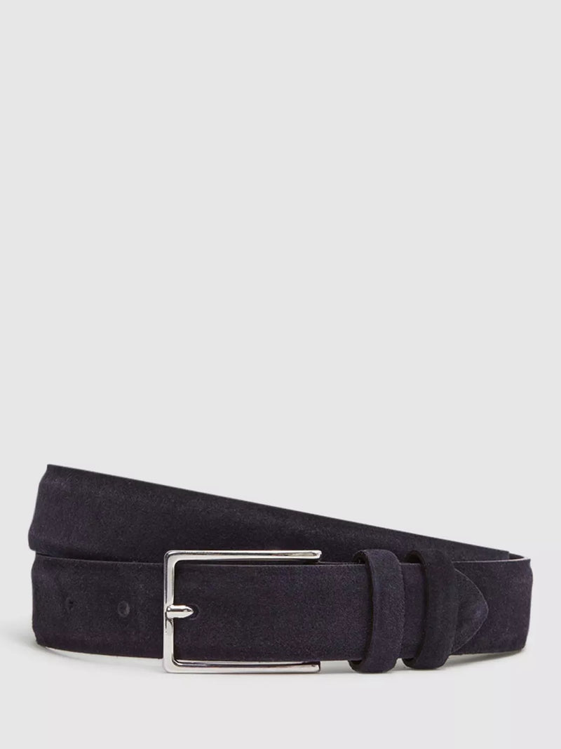 Reiss Dante suede leather belt formal accessory - British product