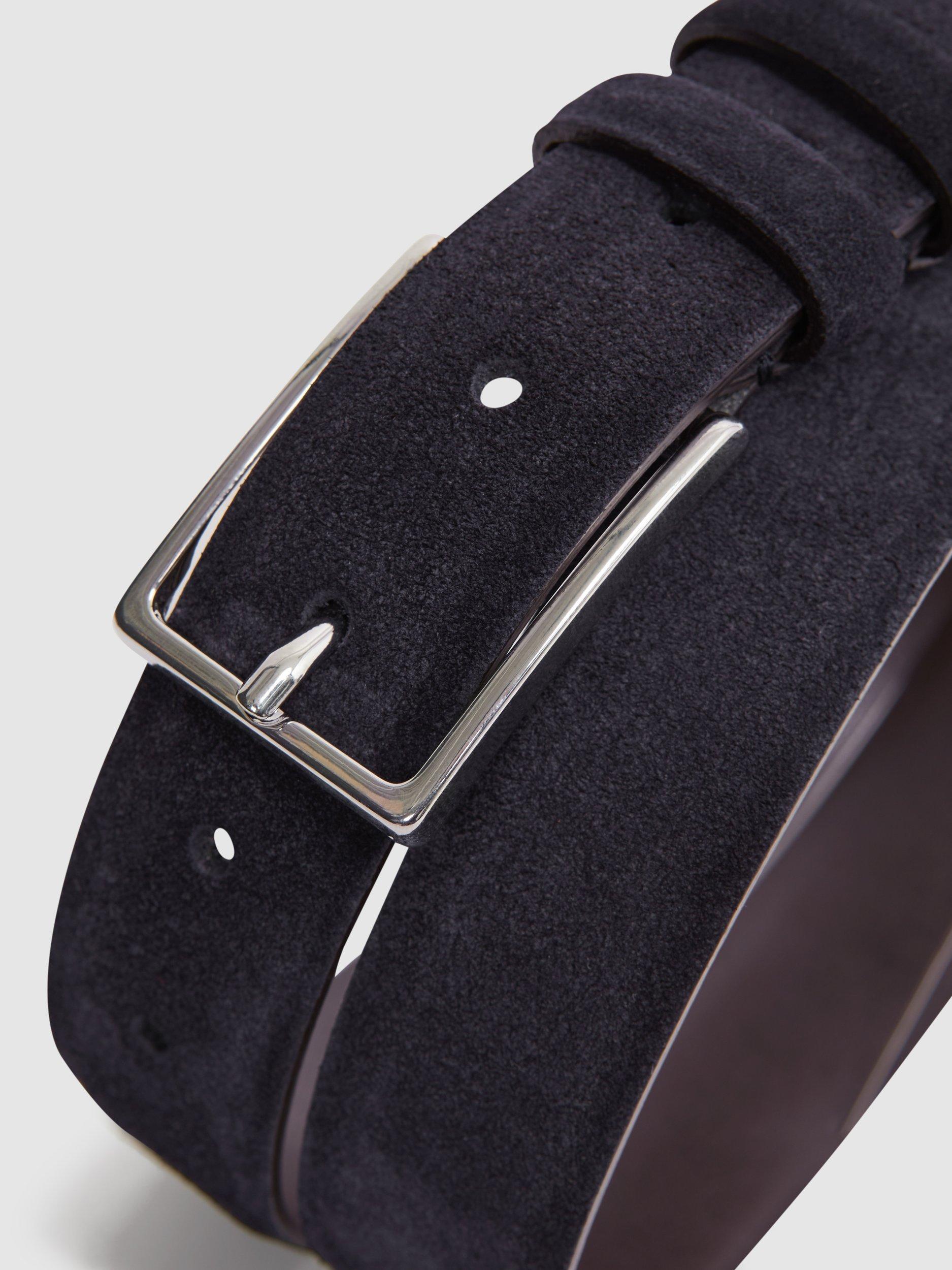 Reiss Dante suede leather belt formal accessory - British product