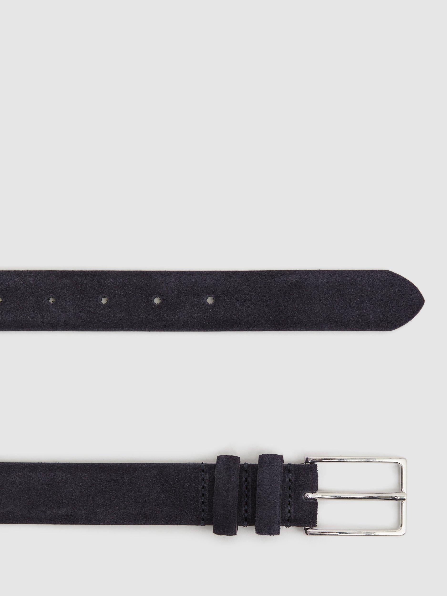 Reiss Dante suede leather belt formal accessory - British product