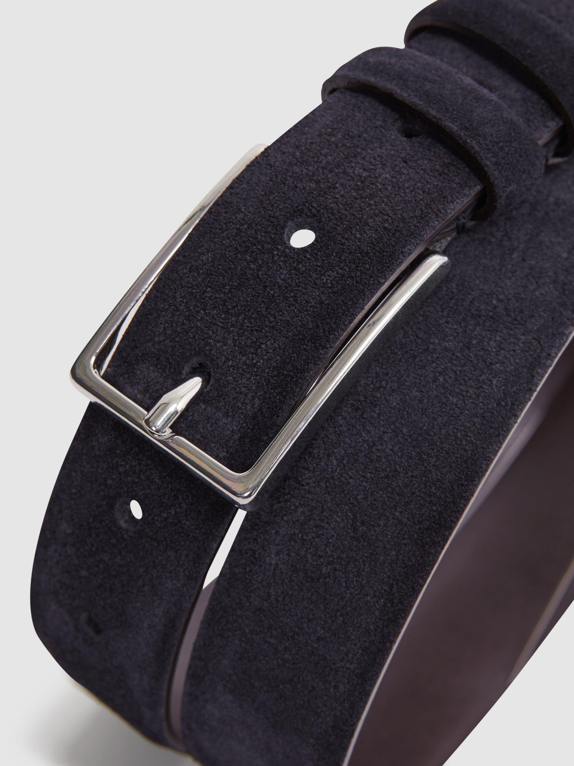 Reiss Dante suede leather belt formal accessory - British product