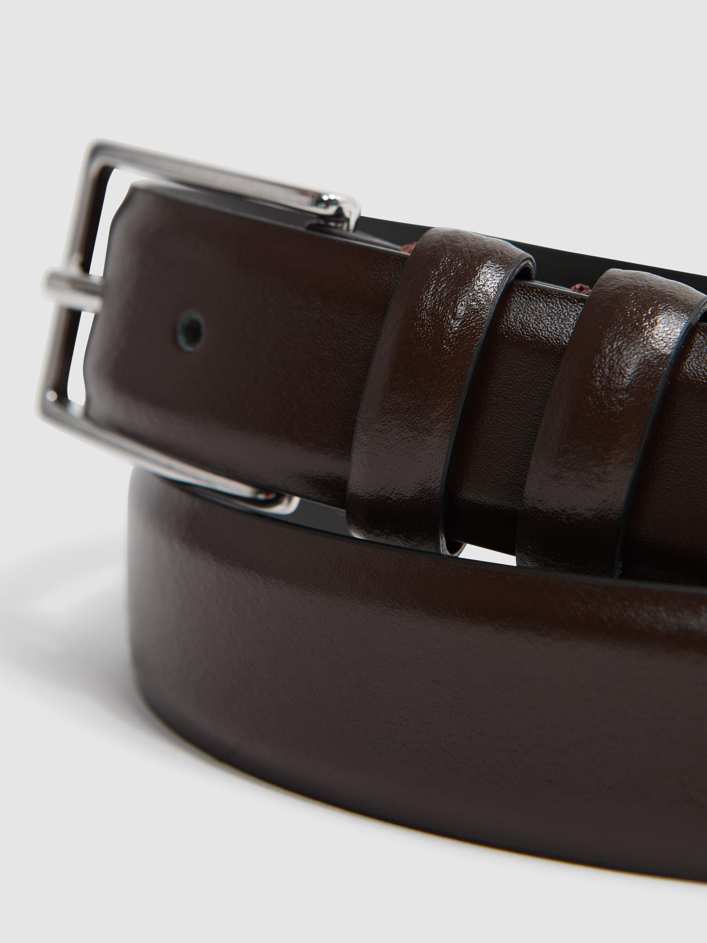 Reiss Dante leather belt formal accessory, UK version