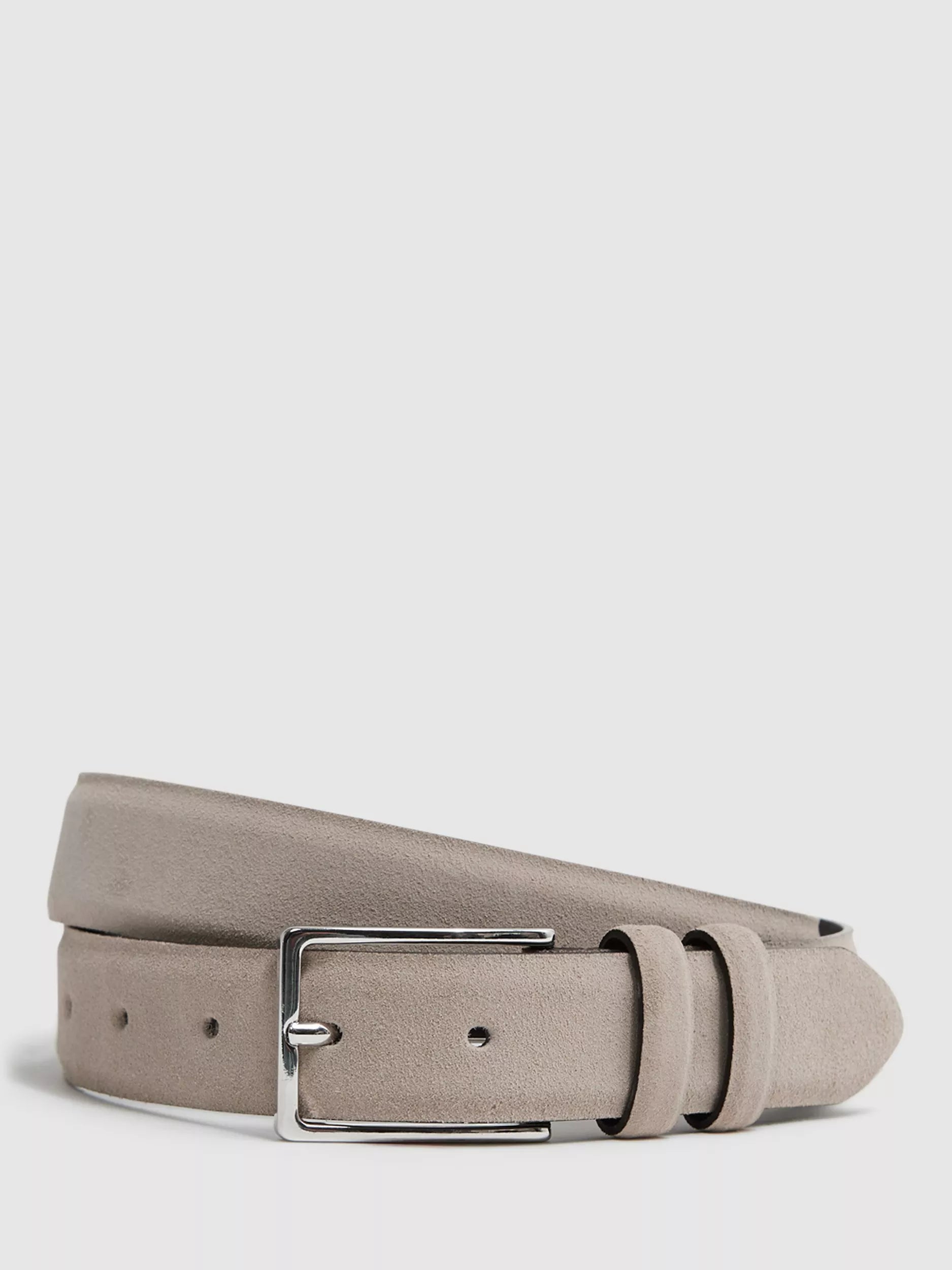 Reiss Dante suede leather belt - British product