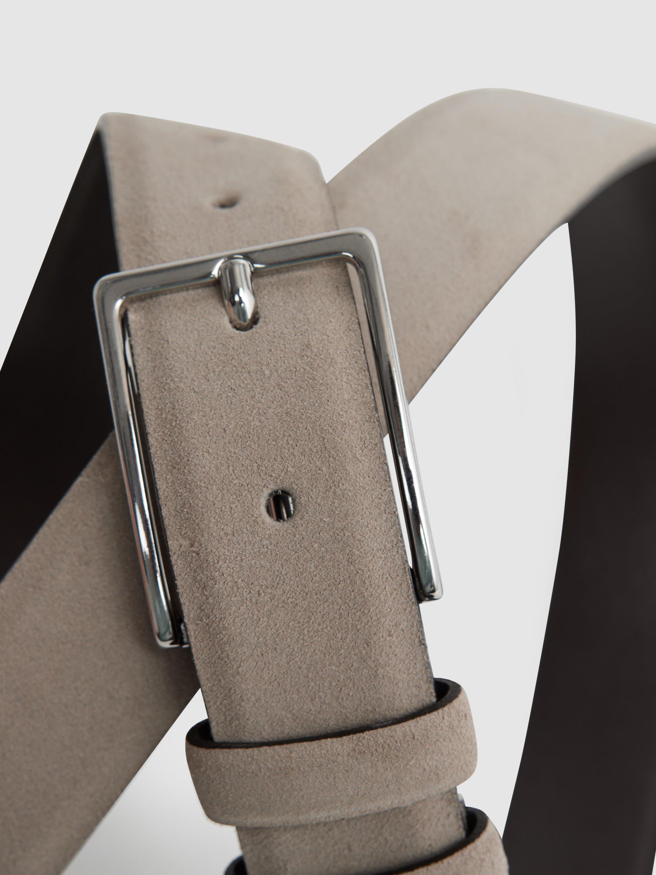 Reiss Dante suede leather belt - British product