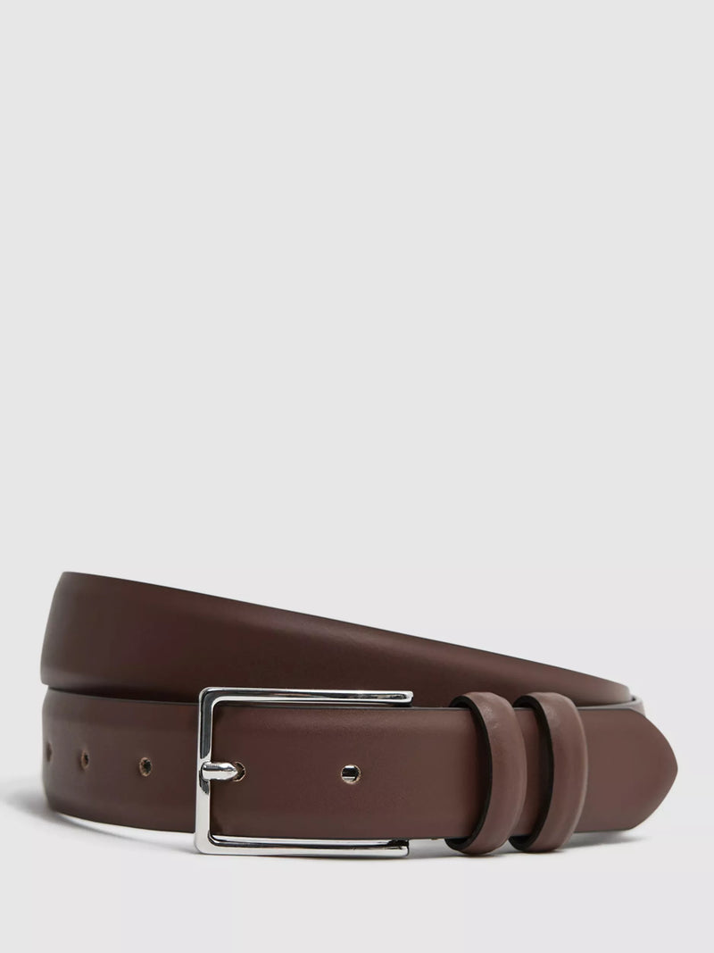 Reiss Dante leather belt formal accessory, UK version