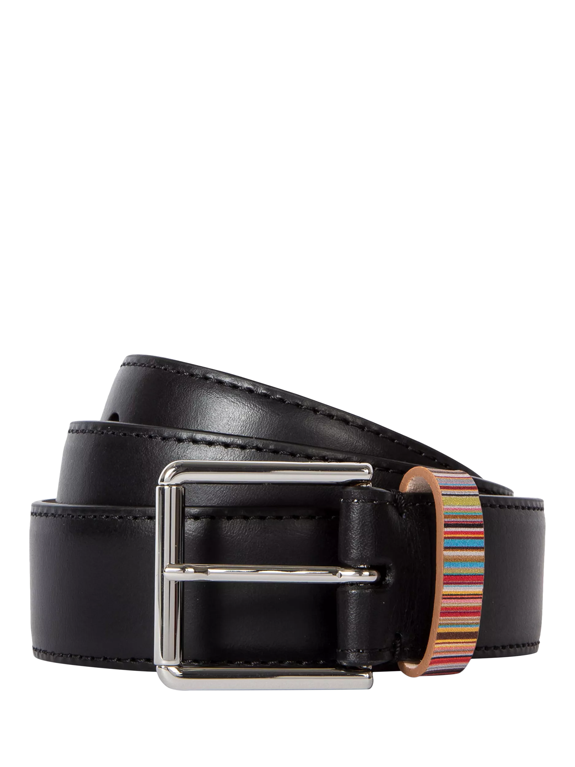 Paul Smith Multicoloured Stripe Leather Belt