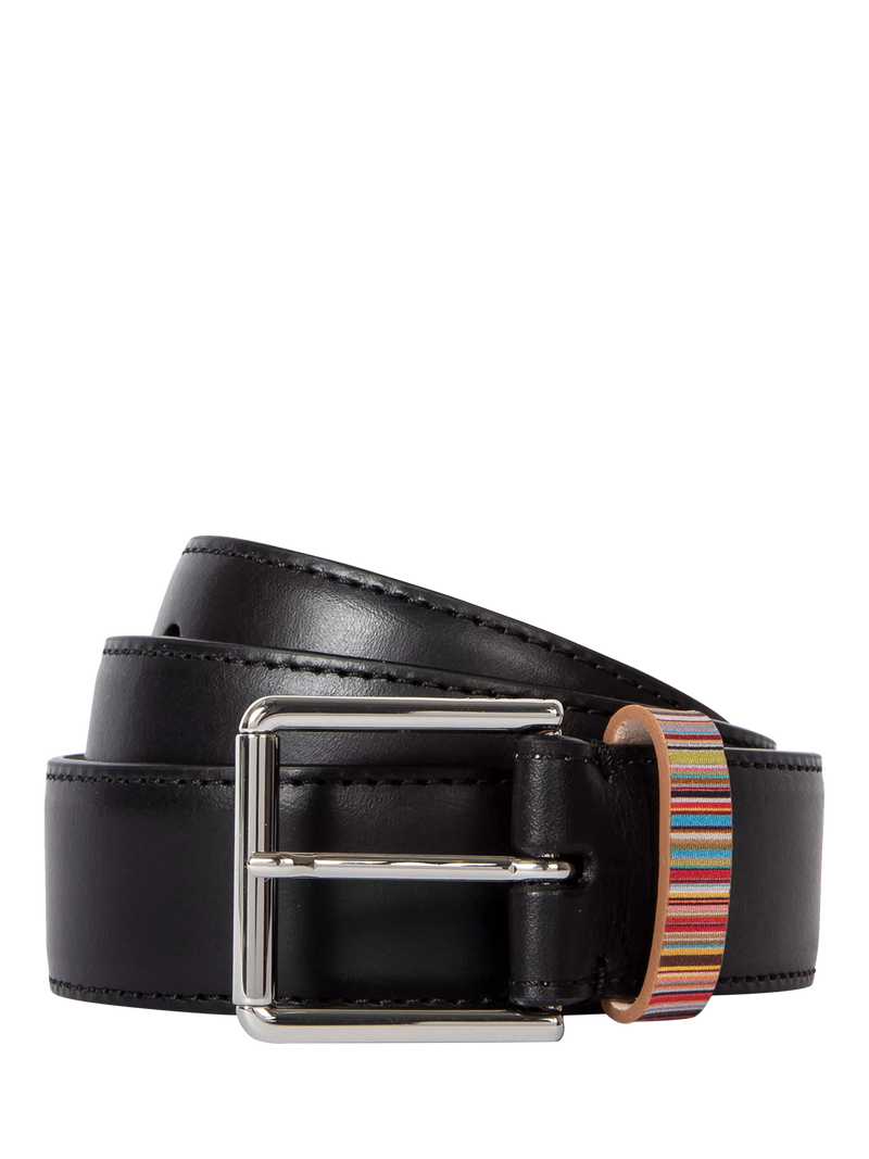 Paul Smith Multicoloured Stripe Leather Belt