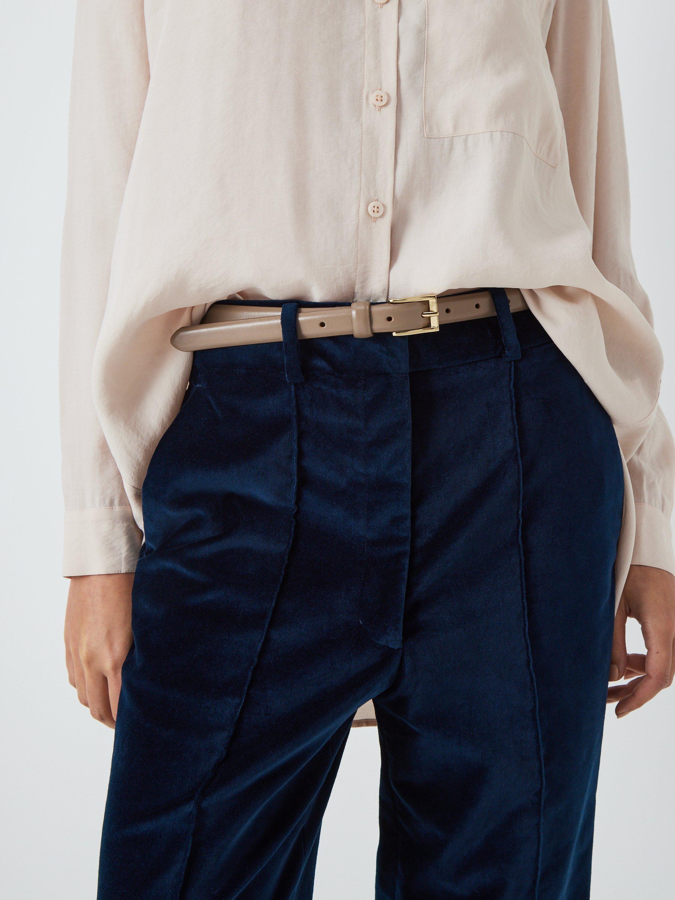 John Lewis narrow buckle leather belt, imported from the UK