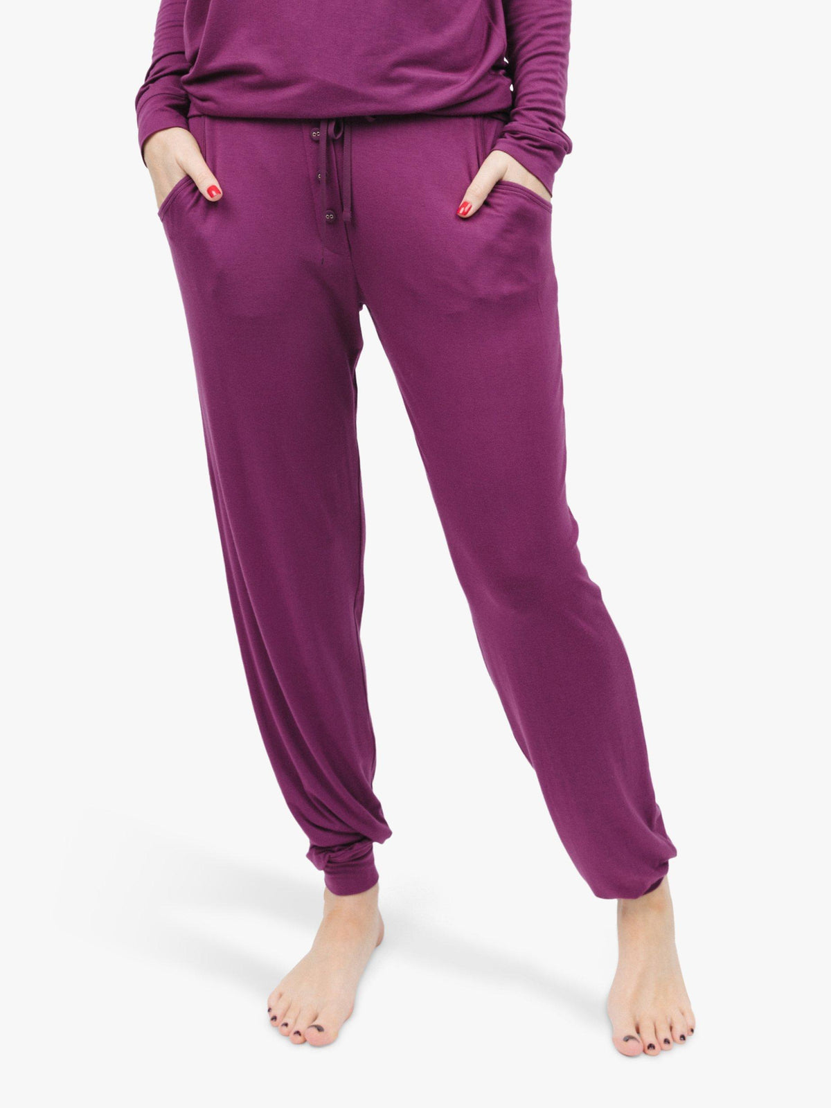 Magenta Jersey Pyjama Bottoms for Comfortable Sleep