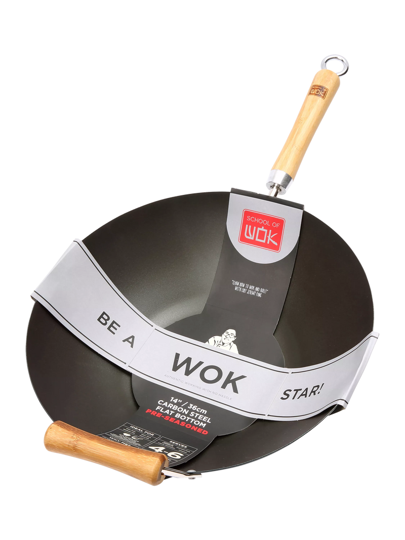 School Of Wok pre-seasoned wok 36cm - British product
