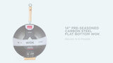 School Of Wok pre-seasoned wok 36cm - British product
