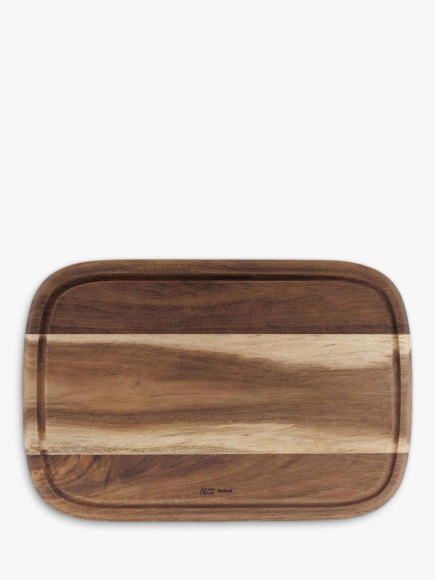 Jamie Oliver by Tefal natural acacia wood chopping board (British brand)