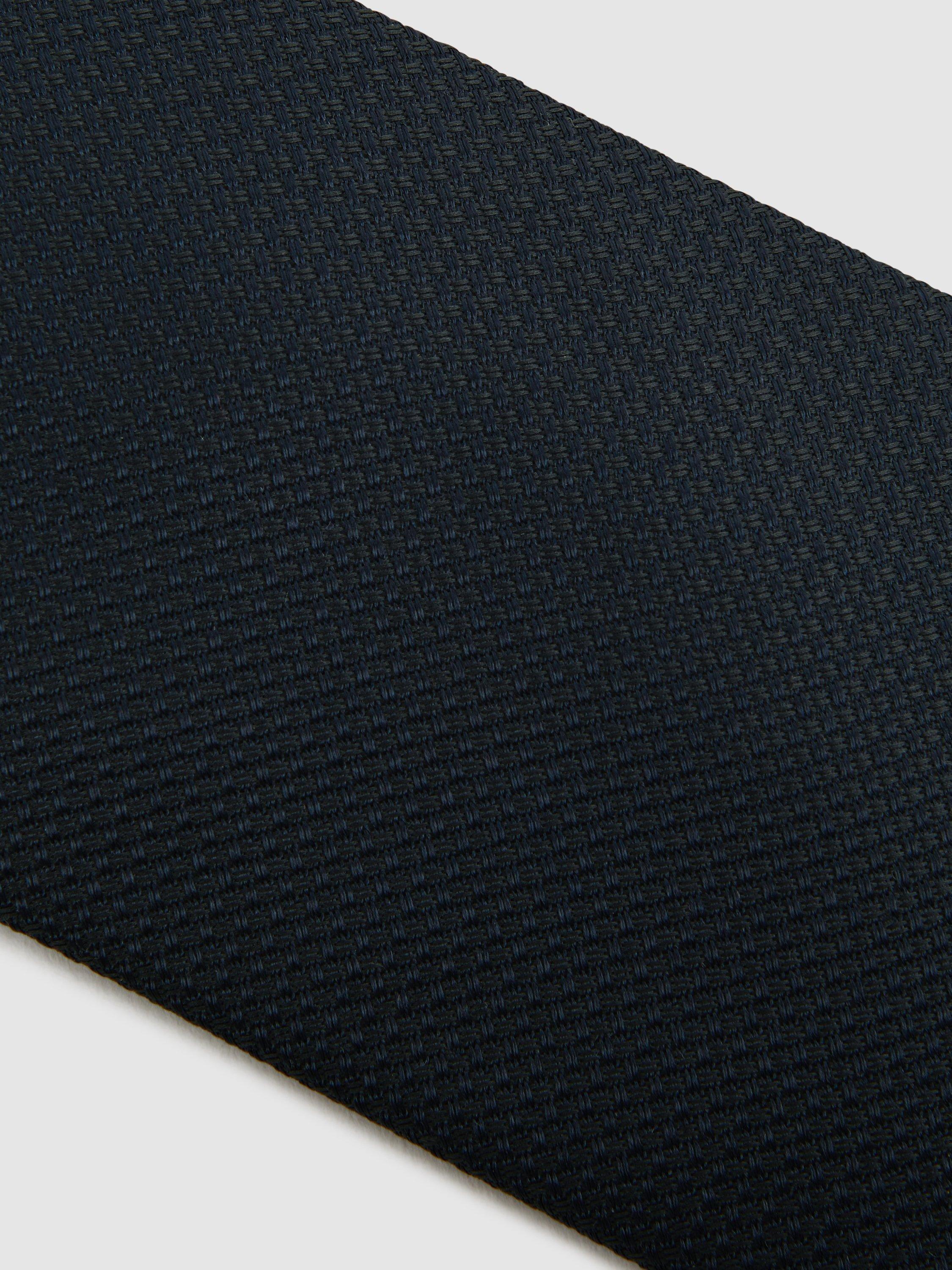 Reiss Ceremony textured silk tie, imported from the UK