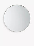 John Lewis Scandi Metal Round Wall Mirror, 50cm