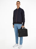 Tommy Hilfiger Essential Computer Bag black faux leather, imported from the UK