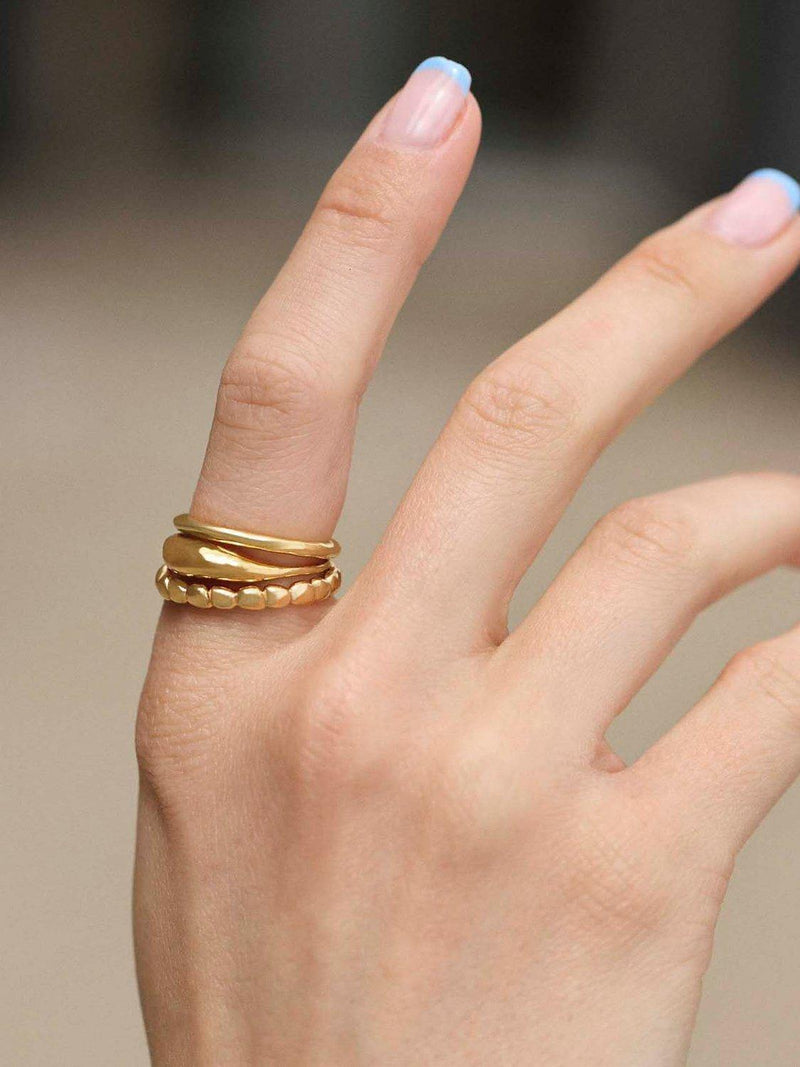 Monica Vinader Deia ring gold - British product