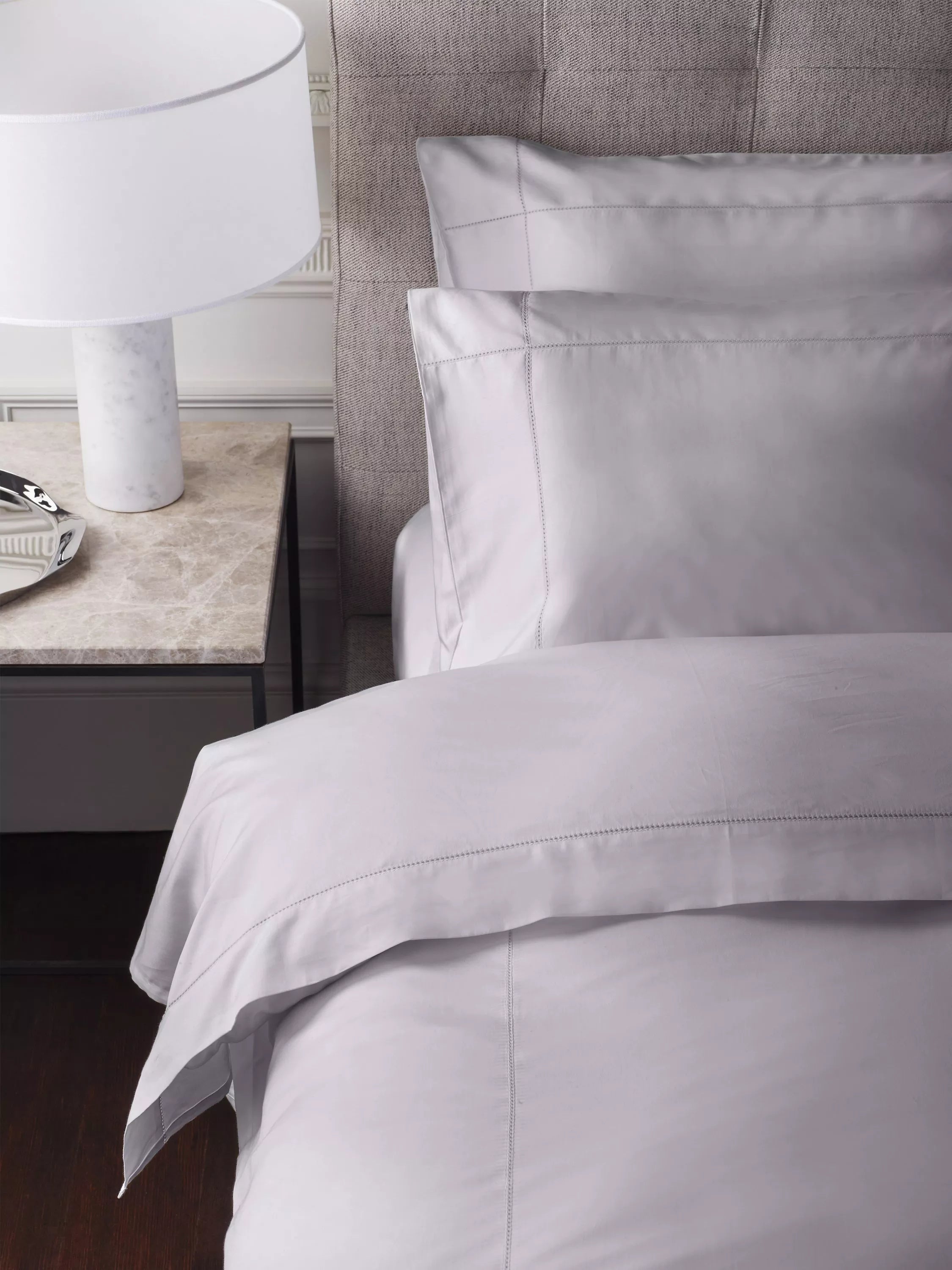 Jasper Conran London Supima 500 Thread Count Satin Flat Sheet - Chocolate Super King