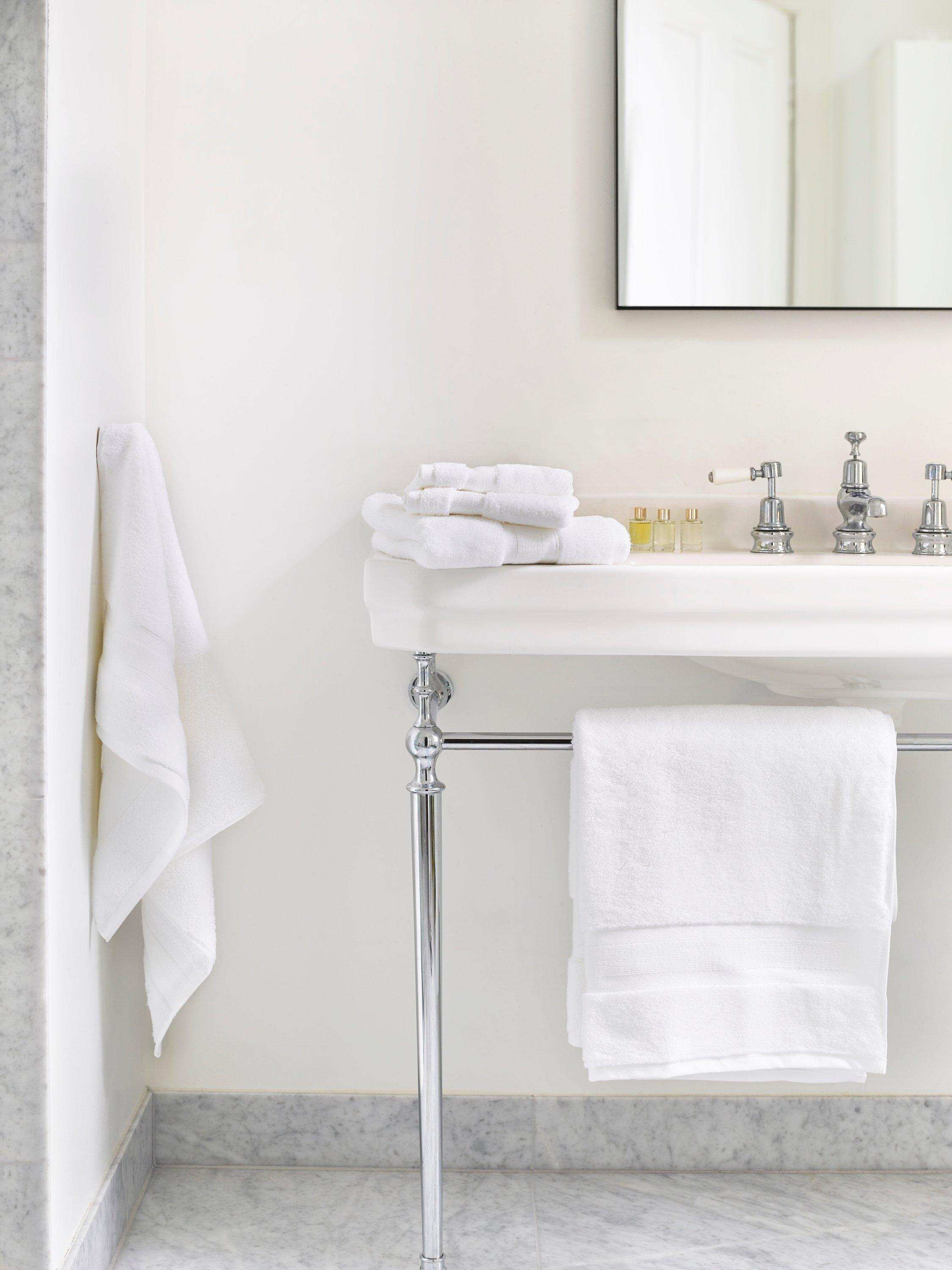 Jasper Conran London zero twist cotton bath towel, imported from the UK