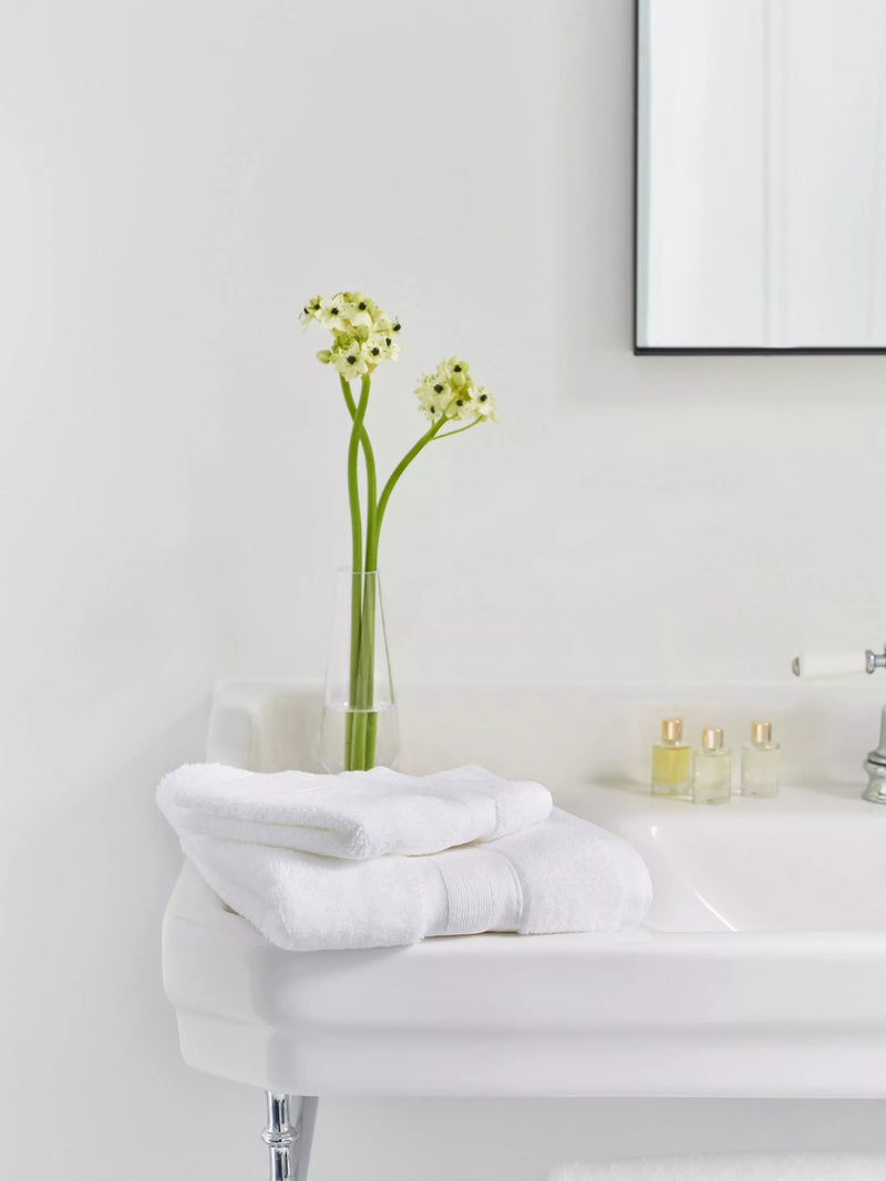 Jasper Conran London zero twist cotton bath towel, imported from the UK