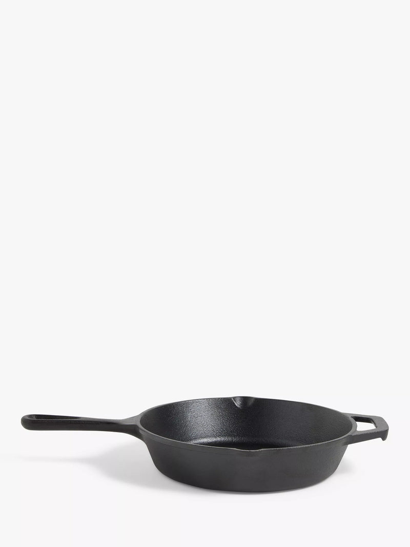 John Lewis cast iron frying pan for multi-use cooking, UK version
