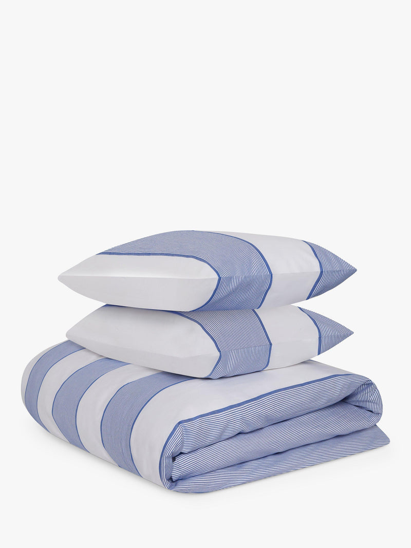 Jasper Conran London duvet cover set pinstripe jacquard super king - British product