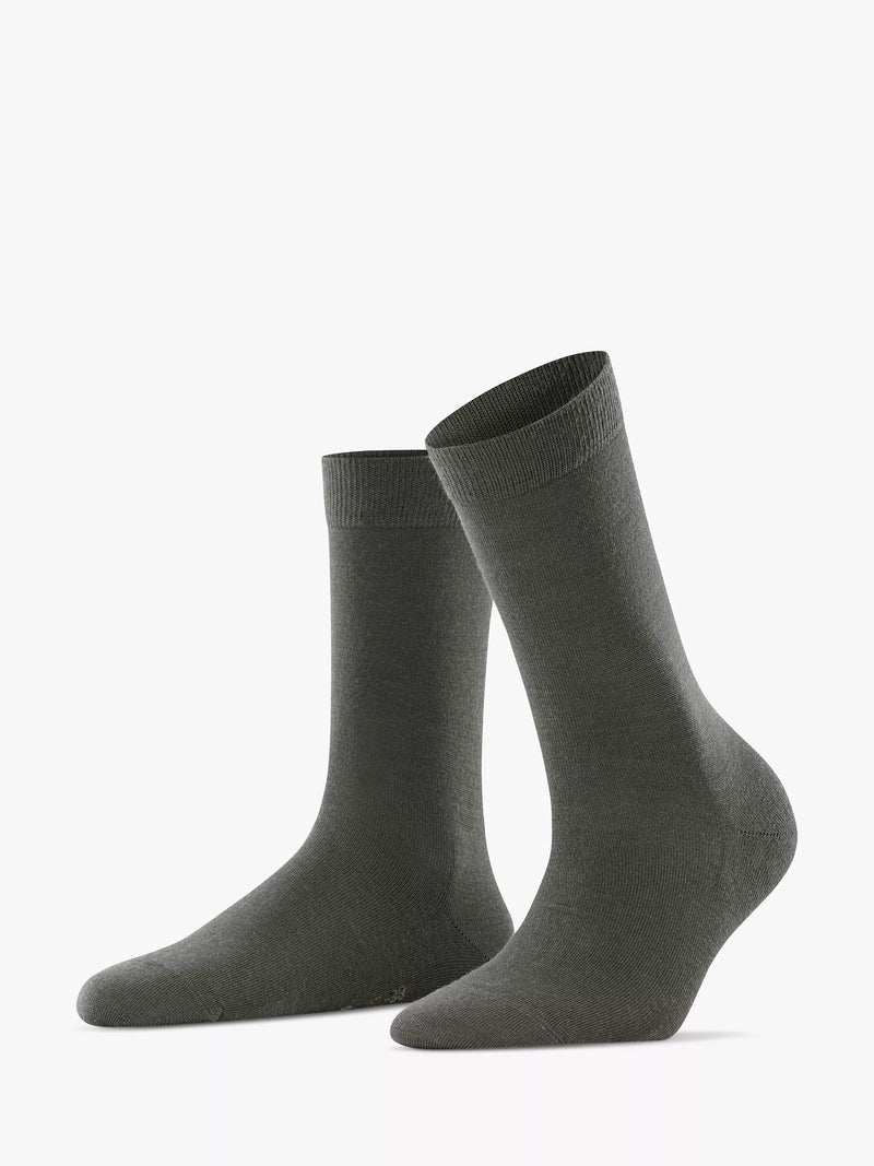 Chaussettes mi-mollet en mélange de laine mérinos douce FALKE