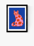 East End Prints Framed Print Cool Cat 33.4x28.4cm - British product