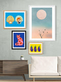 East End Prints Framed Print Cool Cat 33.4x28.4cm - British product