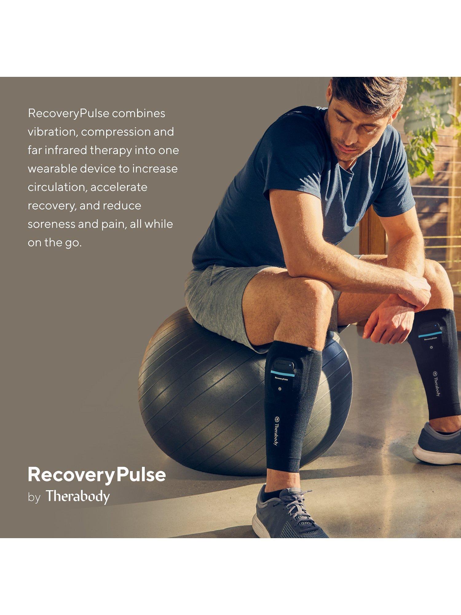 Therabody RecoveryPulse كمامة ضغط بالاهتزاز للساق، إصدار المملكة المتحدة