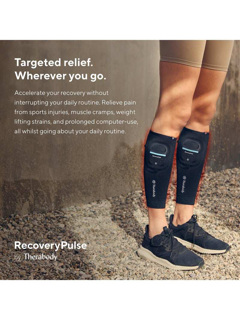Therabody RecoveryPulse كمامة ضغط بالاهتزاز للساق، إصدار المملكة المتحدة