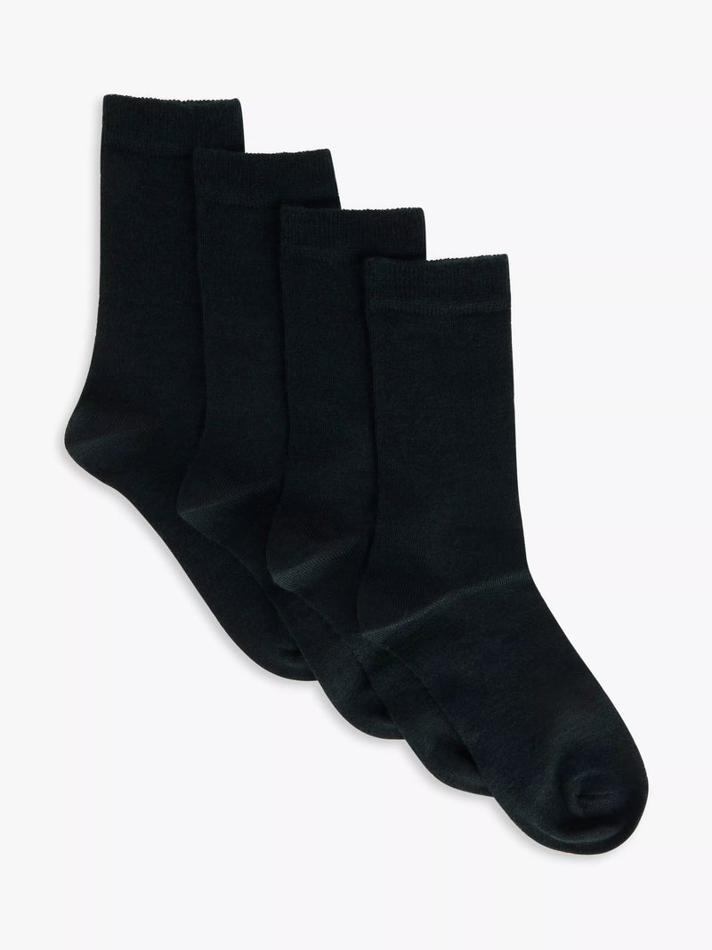 John Lewis Merino Wool Rich Ankle Socks, Pack of 2