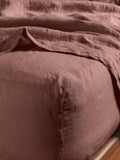 Bedfolk 100% linen fitted sheet king, imported from the UK