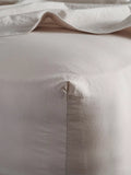 Bedfolk Relaxed Cotton Deep Fitted Sheets - Snow Super king