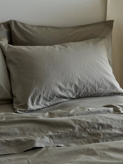 John Lewis Relaxed Cotton Flat Sheets in Multiple Sizes- Buy online at McGrocer
