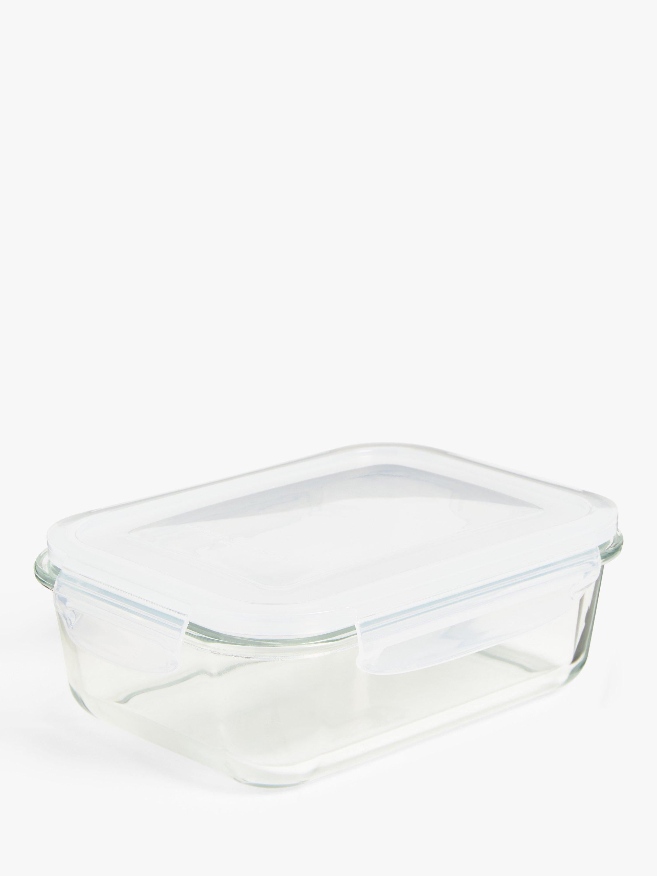 John Lewis airtight leak-proof glass storage container, clear, UK version